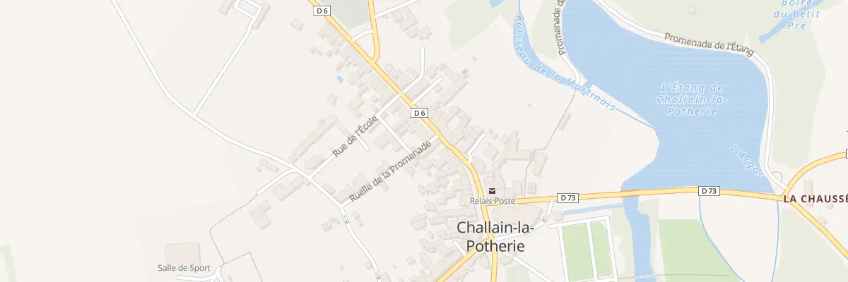 Plan du 29 Rue Grande Rue à Challain-la-Potherie