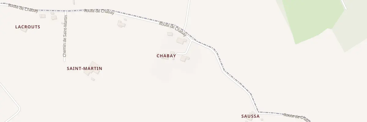 Plan du 5540 Chabay Pistoulet à Arancou