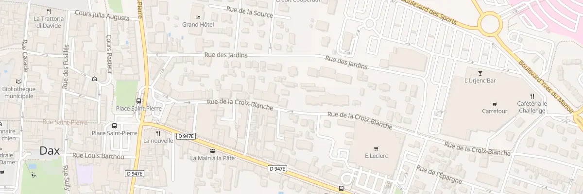 Plan du 31 Rue de la Croix Blanche à Dax