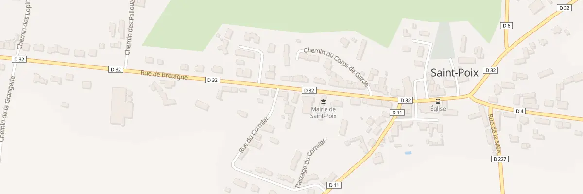 Plan du 25 Rue de Bretagne à Saint-Poix