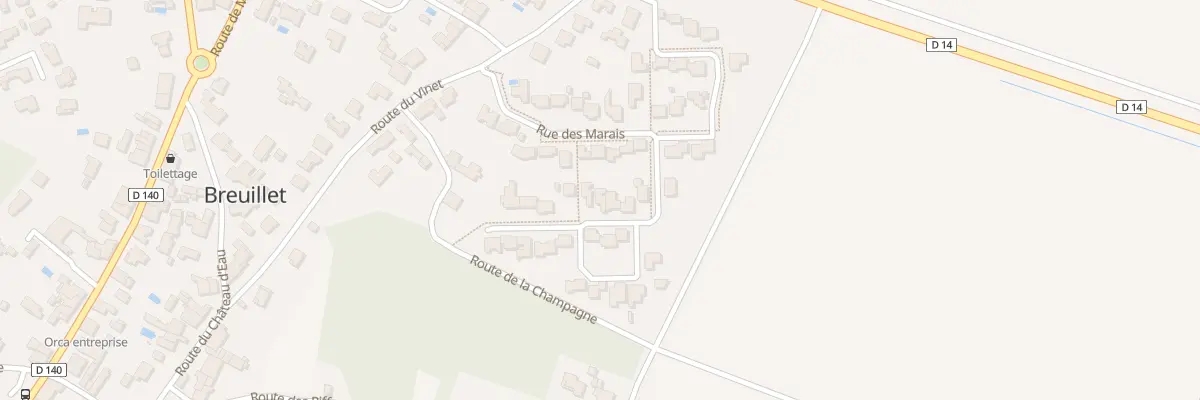 Plan du 11 Rue de la Salicorne à Breuillet