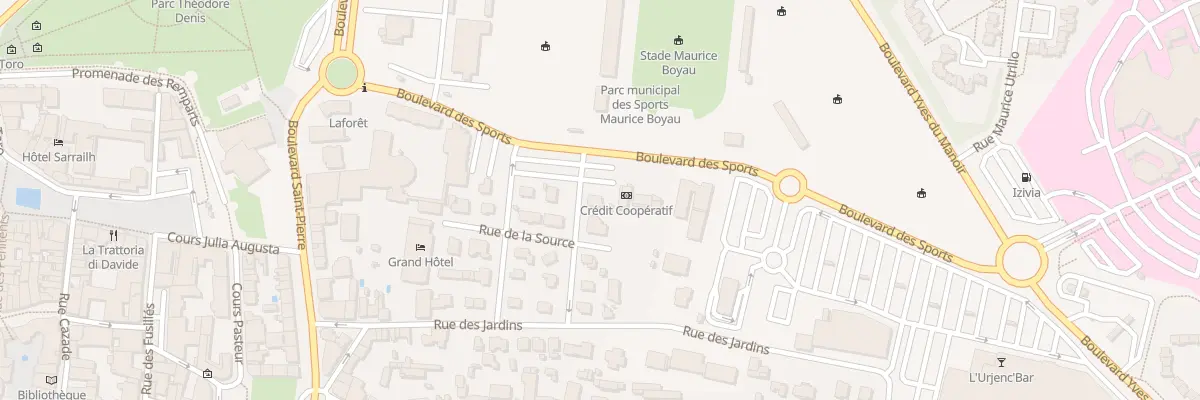 Plan du 1 Rue Octave Lartigau à Dax