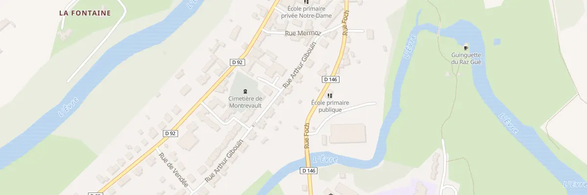 Plan du 7 Rue Arthur Gibouin (Montrev) à Montrevault-sur-Èvre