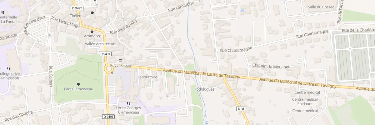 Plan du 15 Rue benjamin fillon à Chantonnay