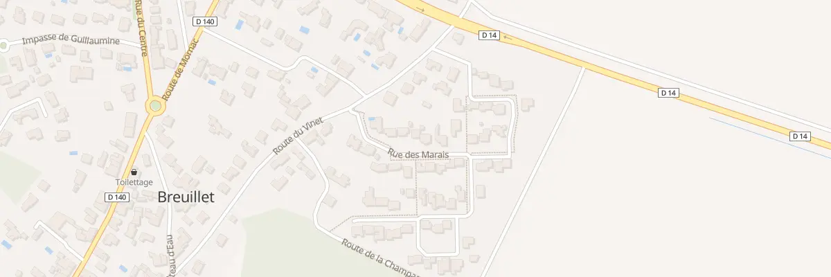 Plan du 7 Rue des Marais à Breuillet