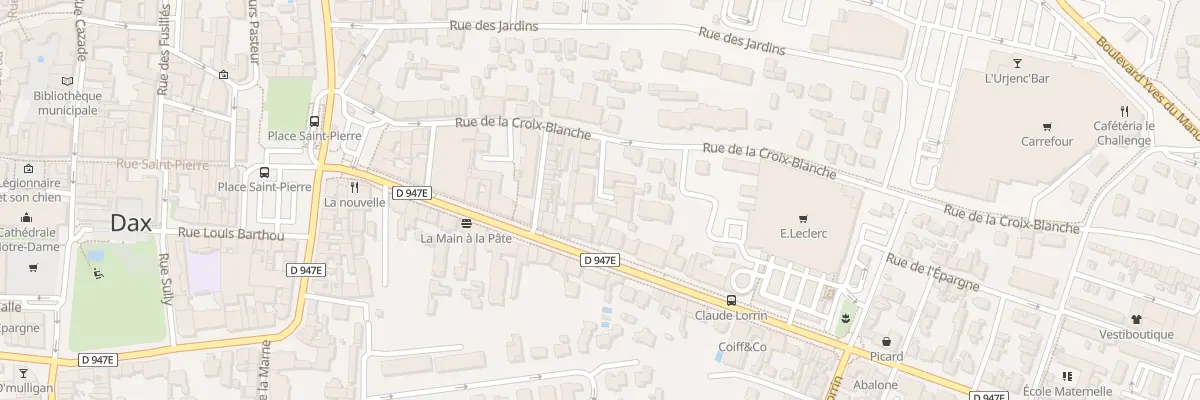Plan du 38 Rue de la Croix Blanche à Dax