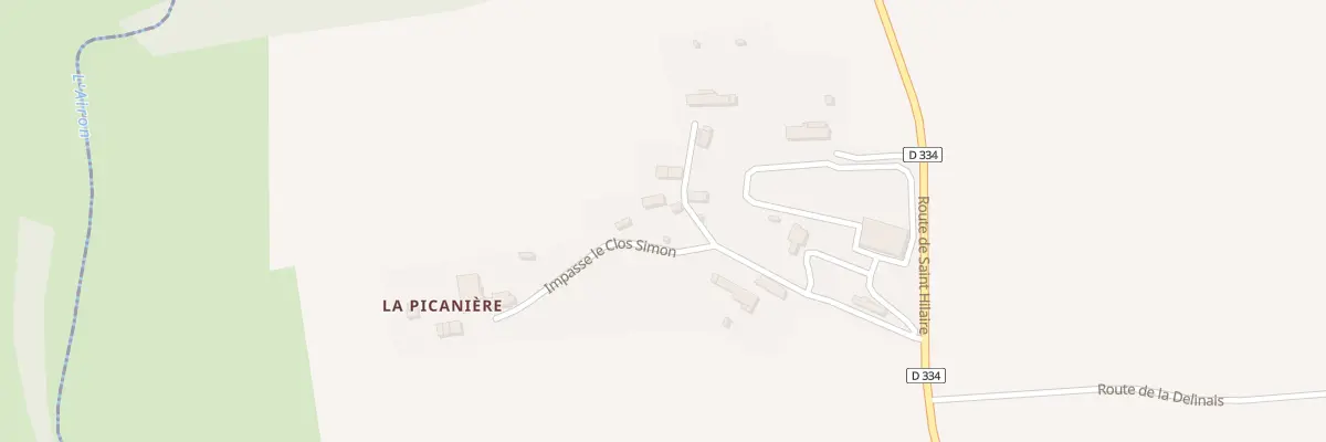 Plan du 5218 La Picaniere à Savigny-le-Vieux