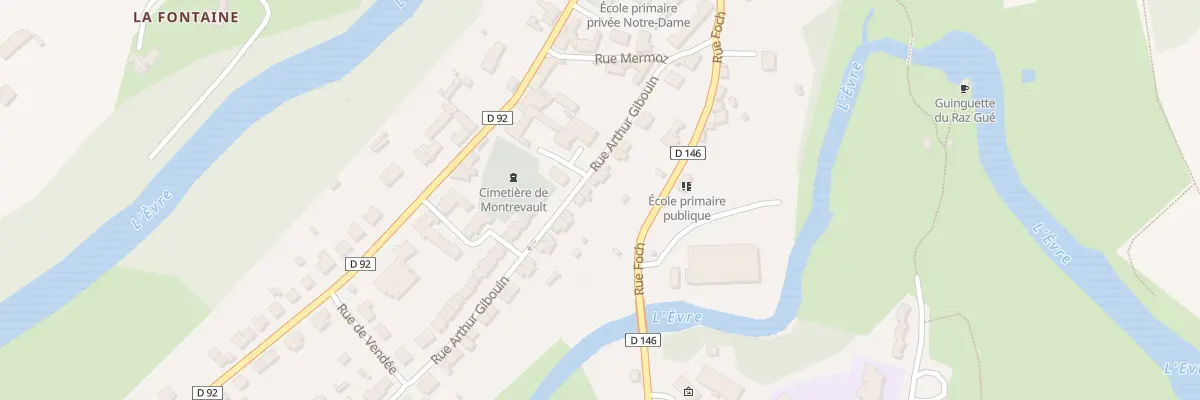 Plan du 9 Rue Arthur Gibouin (Montrev) à Montrevault-sur-Èvre