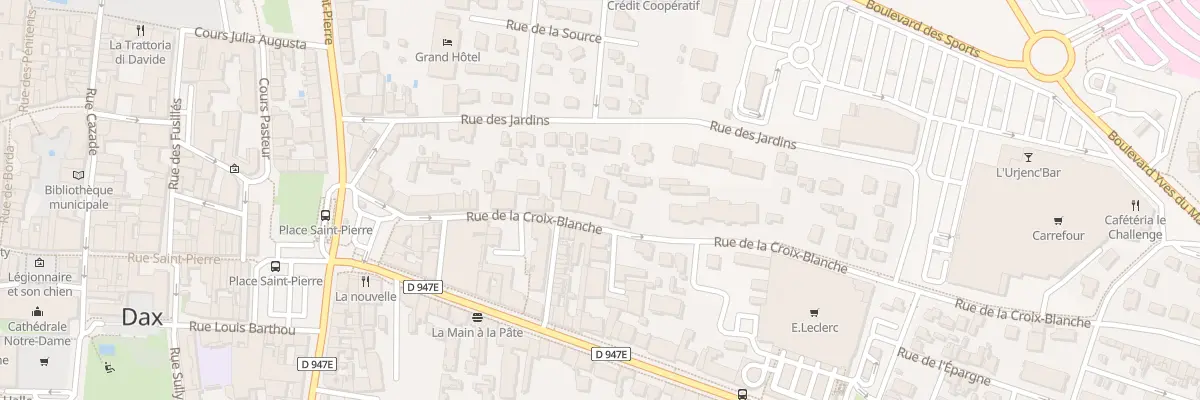 Plan du 29 Rue de la Croix Blanche à Dax