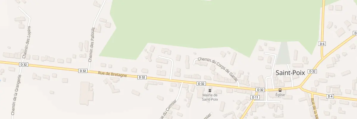Plan du 2 Che des Chênes à Saint-Poix