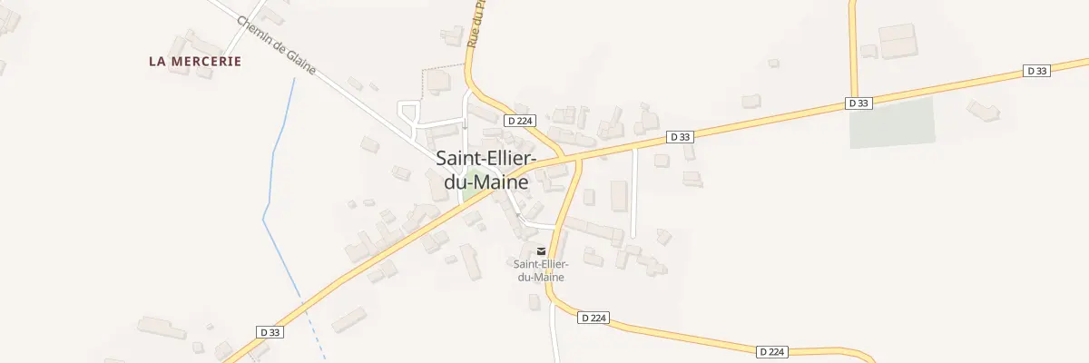 Plan du 3 Pl de la Mairie à Saint-Ellier-du-Maine