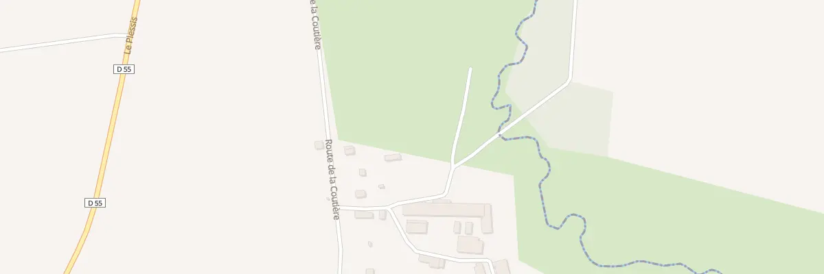 Plan du 24 Rte de la Coutiere - Chevrevil à Grandparigny