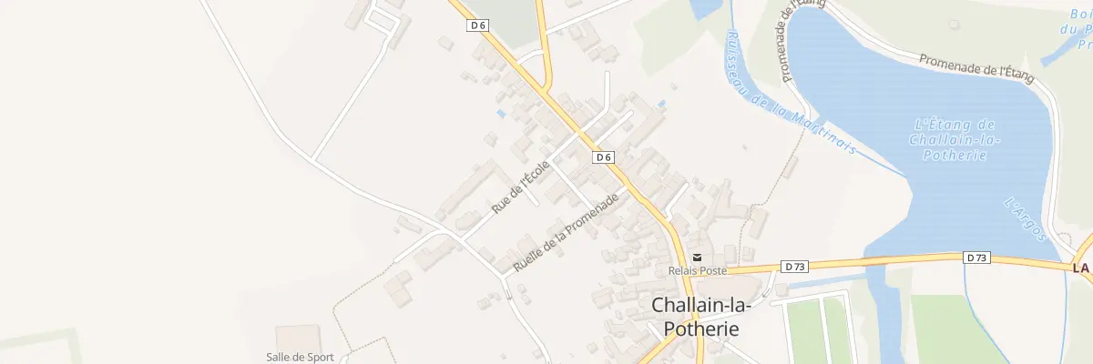Plan du 2 Rue de l’Ecole à Challain-la-Potherie
