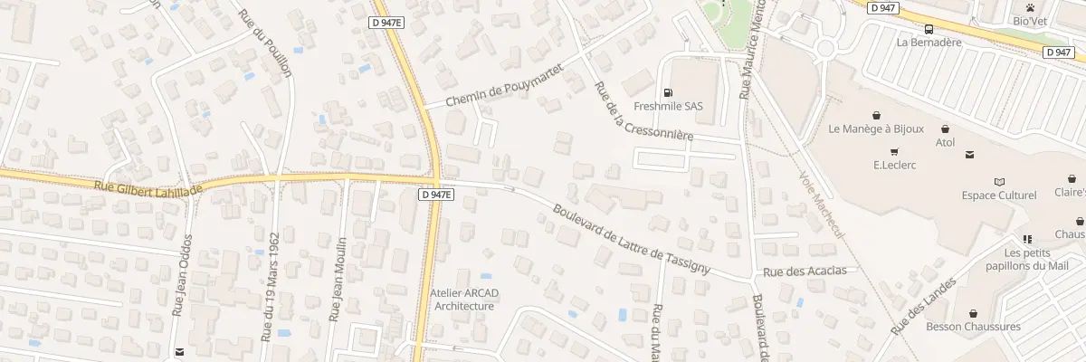 Plan du 9028 Bd de Lattre de Tassigny à Saint-Paul-lès-Dax