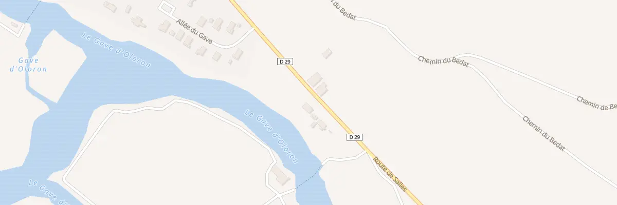 Plan du 180 Rte de Salies à Sorde-l’Abbaye