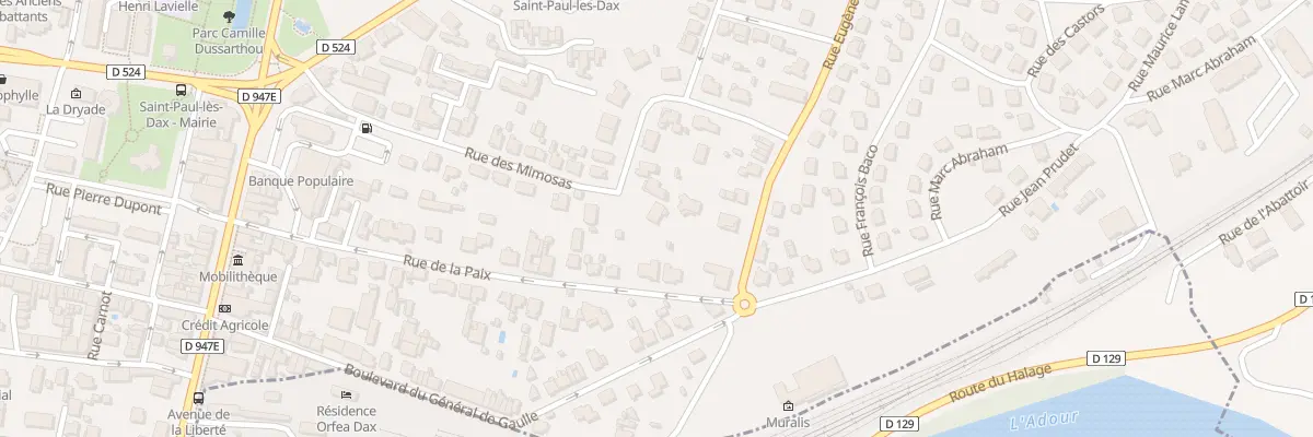 Plan du 13 Rue des Pâquerettes à Saint-Paul-lès-Dax