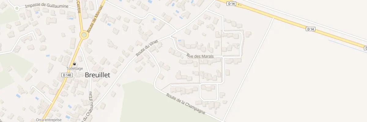 Plan du 6 Rue des Marais à Breuillet