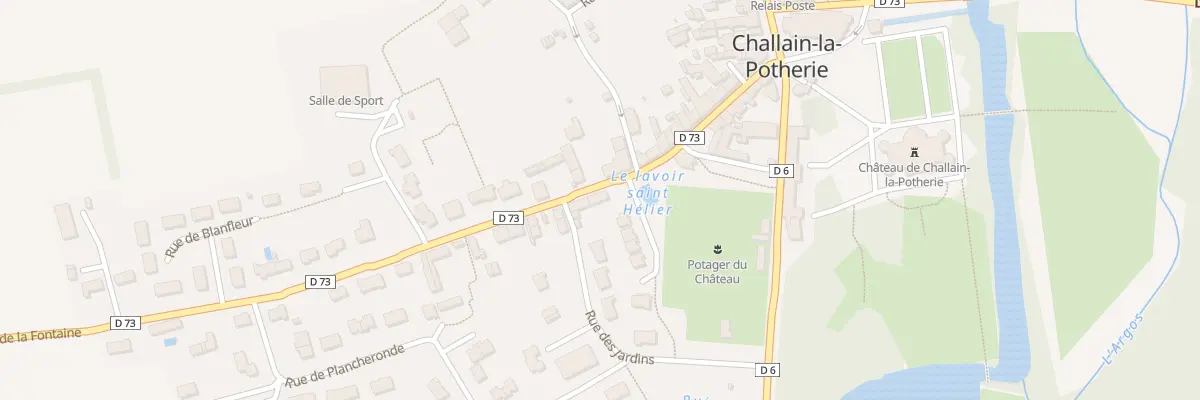 Plan du 15 Rue de la fontaine à Challain-la-Potherie