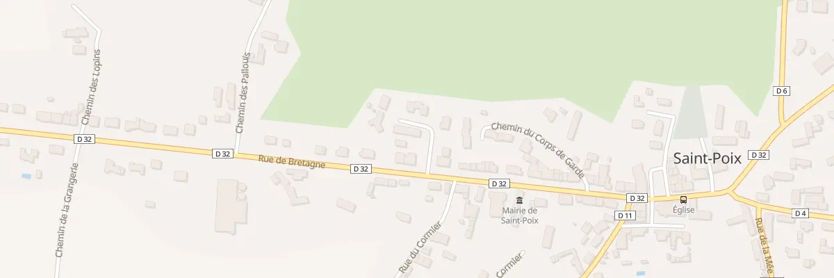 Plan du 1 Che des Chênes à Saint-Poix