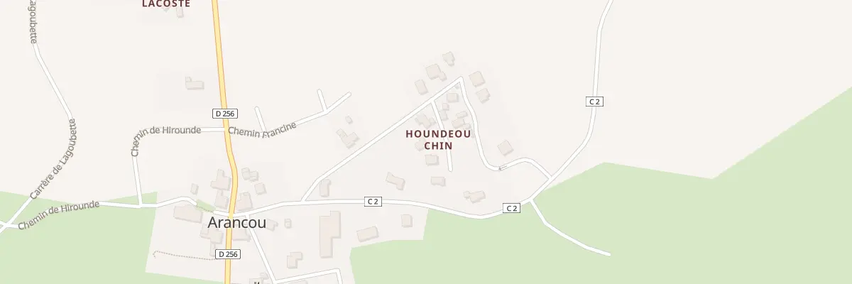 Plan du 7327 Houndeou Chin à Arancou