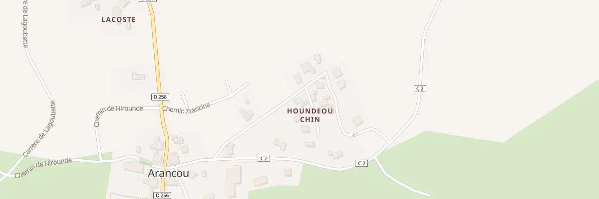 Plan du 7325 Houndeou Chin à Arancou