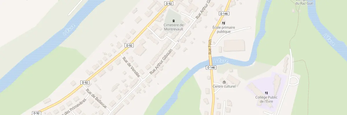 Plan du 27 Rue Arthur Gibouin (Montrev) à Montrevault-sur-Èvre