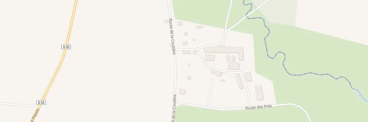 Plan du 18 Rte de la Coutiere - Chevrevil à Grandparigny