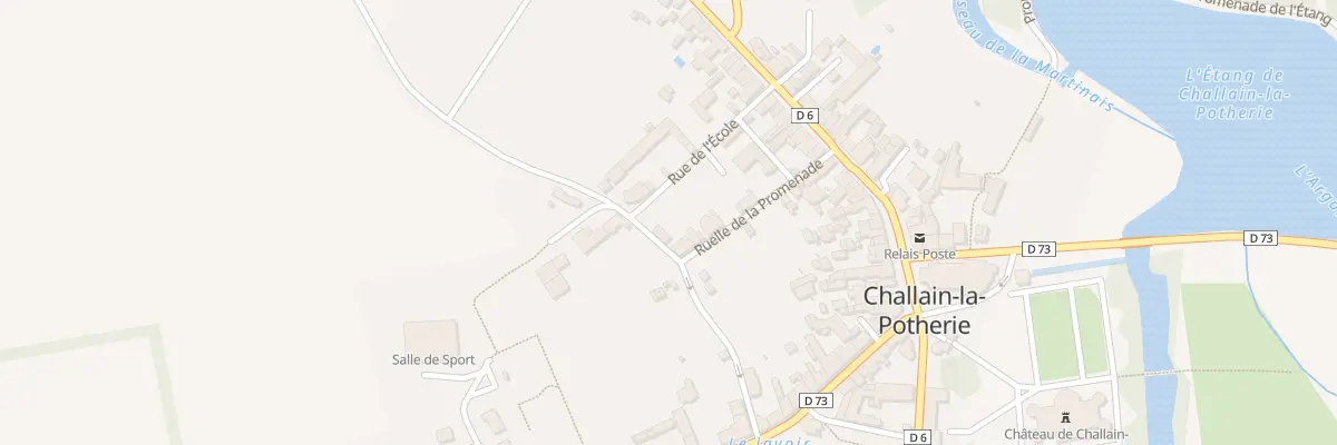 Plan du 8 Rle de la Promenade à Challain-la-Potherie