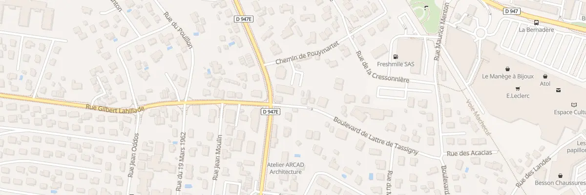 Plan du 1B Bd de Lattre de Tassigny à Saint-Paul-lès-Dax