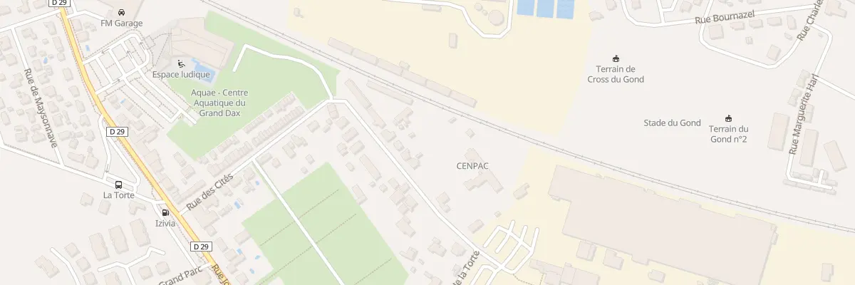 Plan du 85 Rue des Cités à Dax