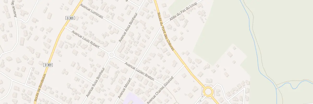 Plan du 15 Av Mozart à Lanton