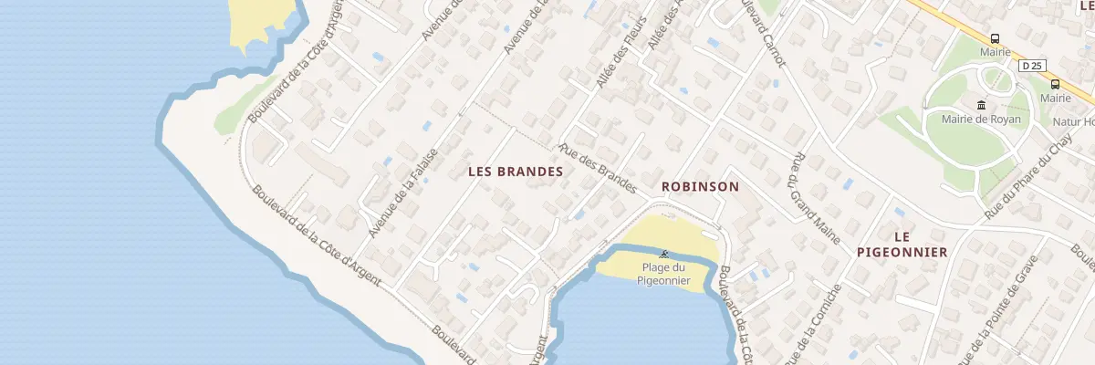 Plan du 12 Rue des Brandes à Royan