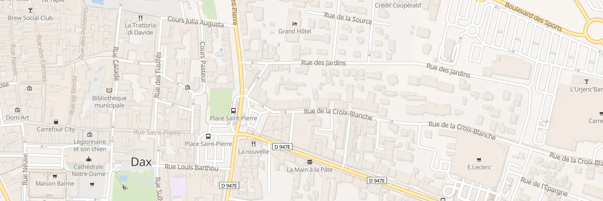 Plan du 15 Rue de la Croix Blanche à Dax