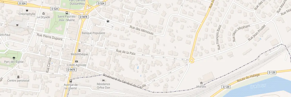 Plan du 15 Rue de la Paix à Saint-Paul-lès-Dax
