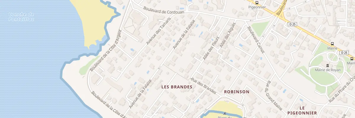 Plan du 18 Av de la Falaise à Royan