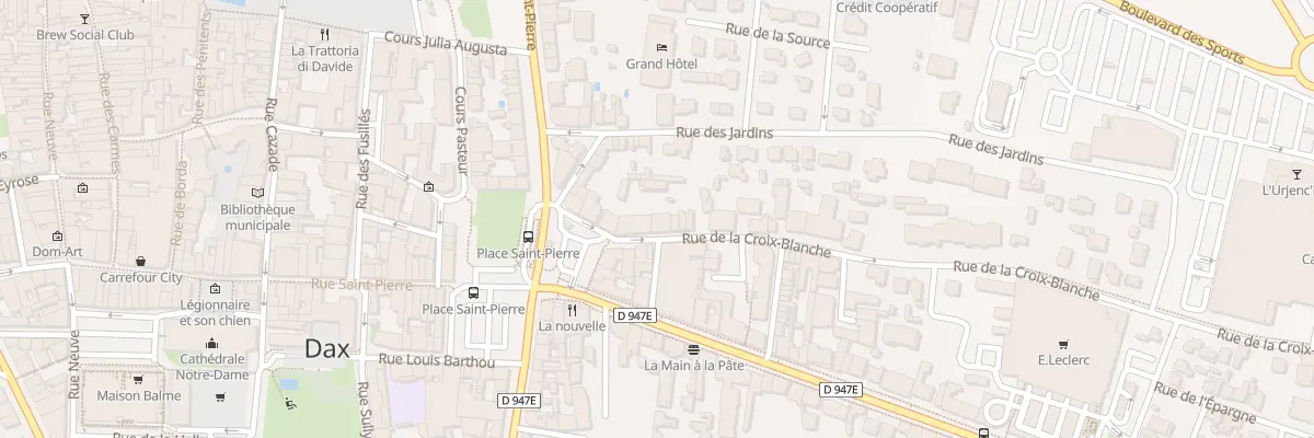 Plan du 11 Rue de la Croix Blanche à Dax
