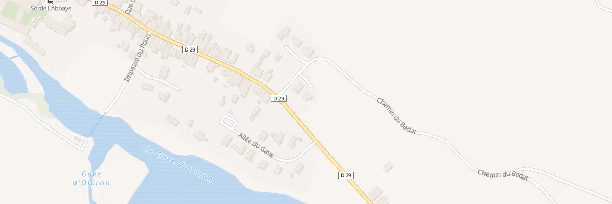 Plan du 48 Che du Bedat à Sorde-l’Abbaye
