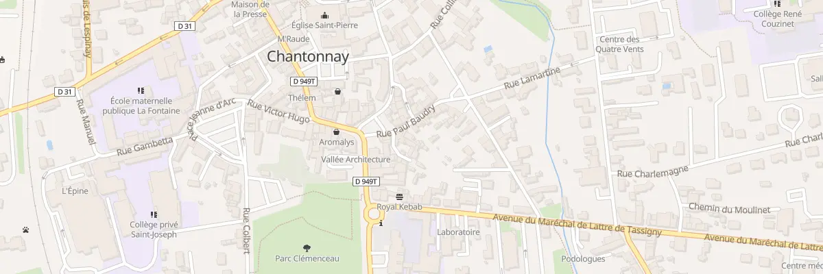 Plan du 6 Rue paul baudry à Chantonnay