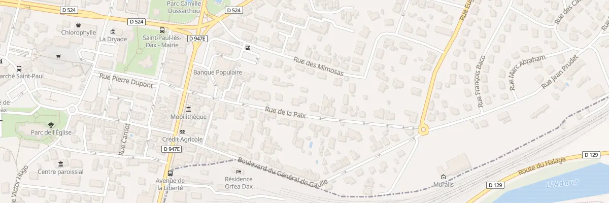 Plan du 11 Rue de la Paix à Saint-Paul-lès-Dax