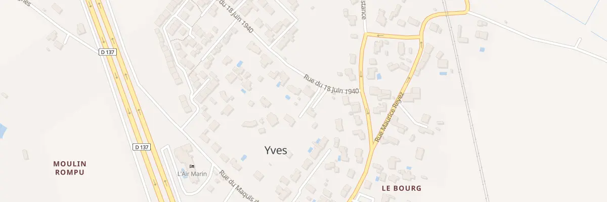 Plan du 7 Rue du 18 Juin 1940 à Yves