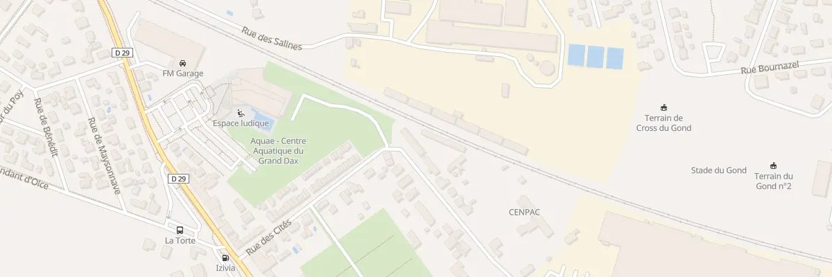 Plan du 61 Rue des Cités à Dax