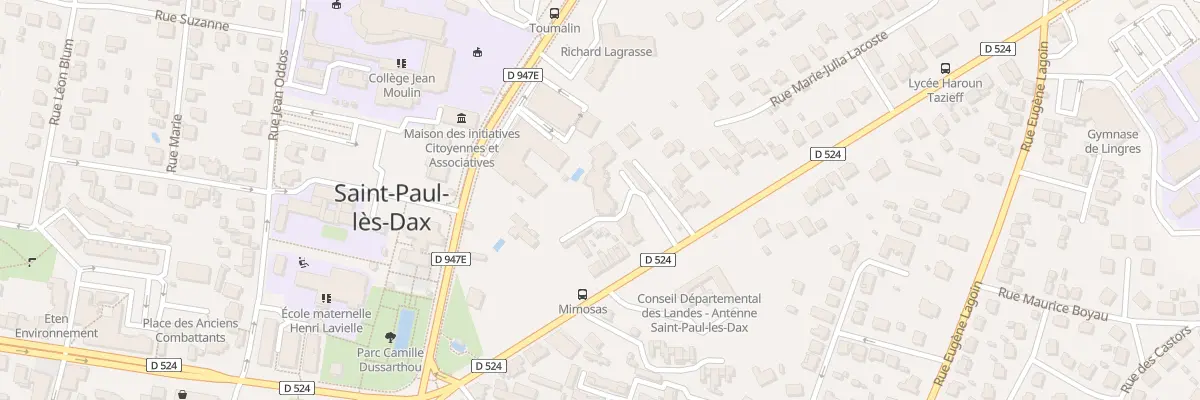 Plan du 241 Bd Saint Vincent de Paul à Saint-Paul-lès-Dax