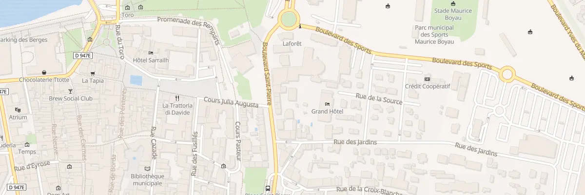 Plan du 19 Bd Saint Pierre à Dax