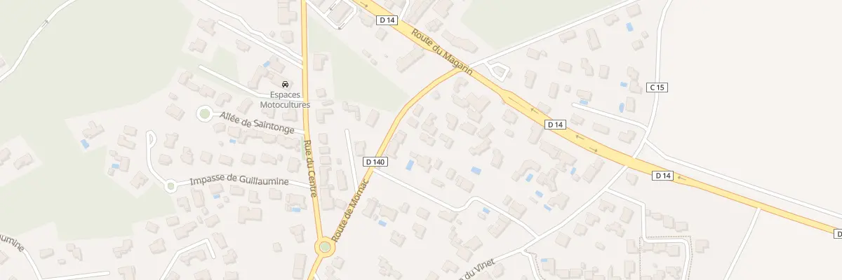 Plan du 14B Rte de Mornac à Breuillet