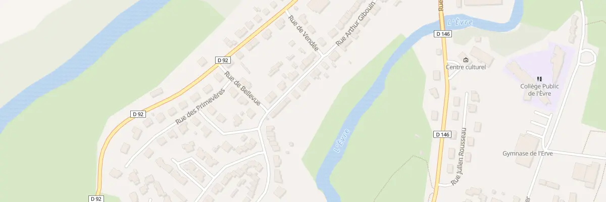 Plan du 55 Rue Arthur Gibouin (Montrev) à Montrevault-sur-Èvre