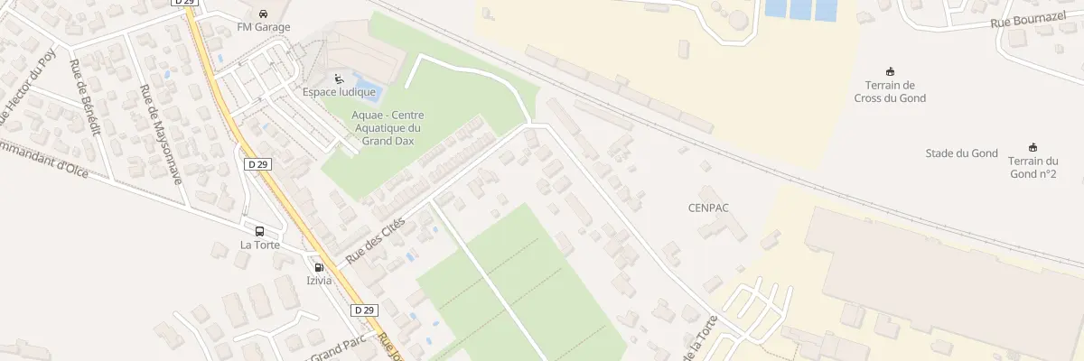 Plan du 26 Rue des Cités à Dax