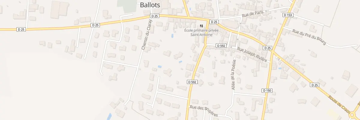 Plan du 3C Ven du Claray à Ballots