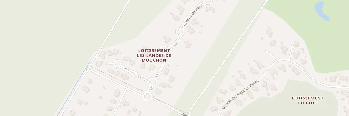 Plan du 9 Av du Pitey à Lanton
