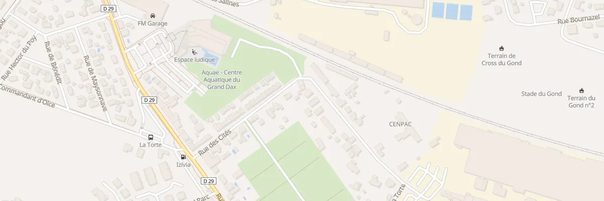 Plan du 24 Rue des Cités à Dax