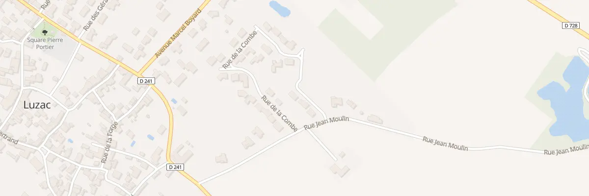 Plan de La Combe à Saint-Just-Luzac